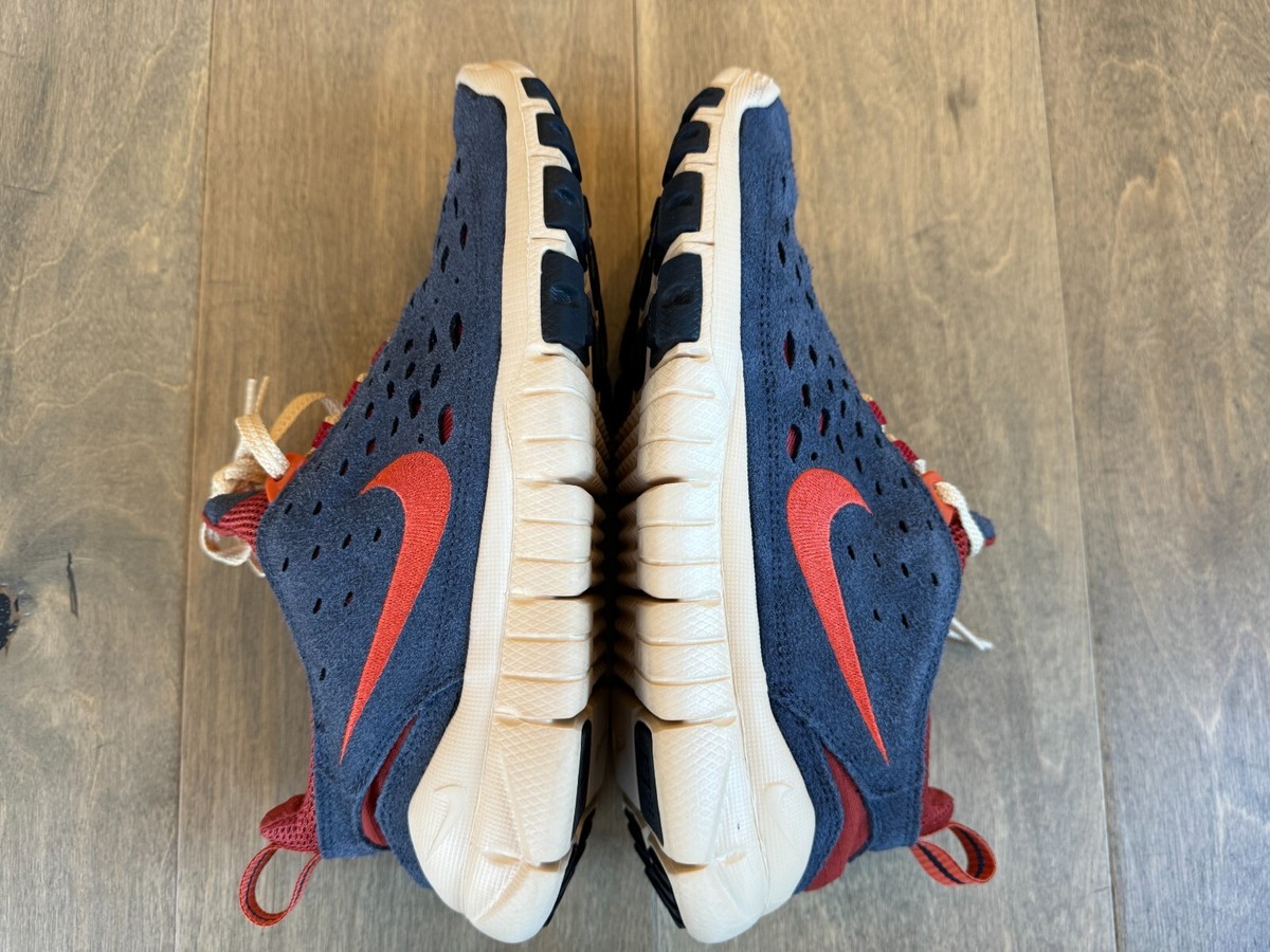 Nike Free Run Trail 5.0 CW5814-400 Blue/Orange Suede Running