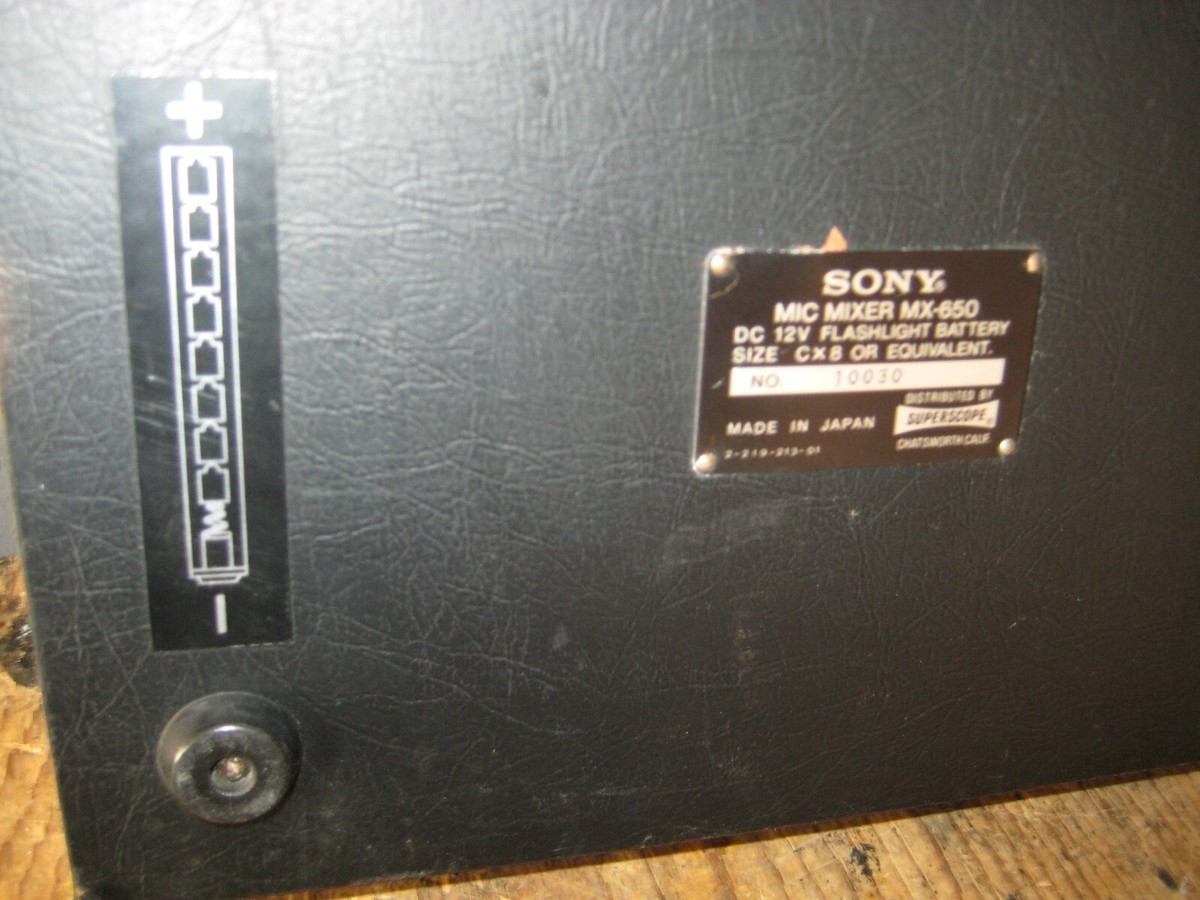 Sony MX-650 Mic Mixer | eBay