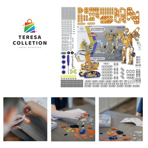 Erector Set for Boys & Girls Metal Model Kits for Adults Teens and Advanced K...