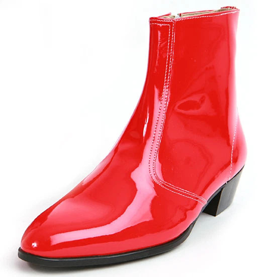 Mens red 2025 ankle boots