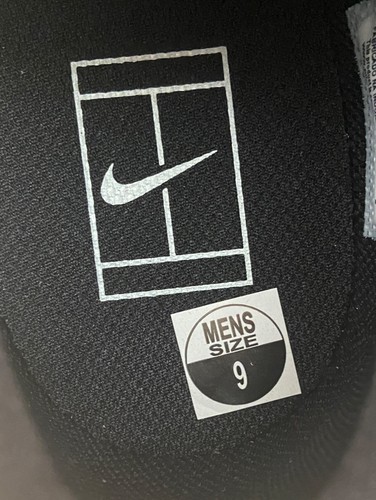 NEW Nike Zoom Court Lite 3 Men's Athletic Tennis Shoes Black/White Size 9 - Picture 4 of 12