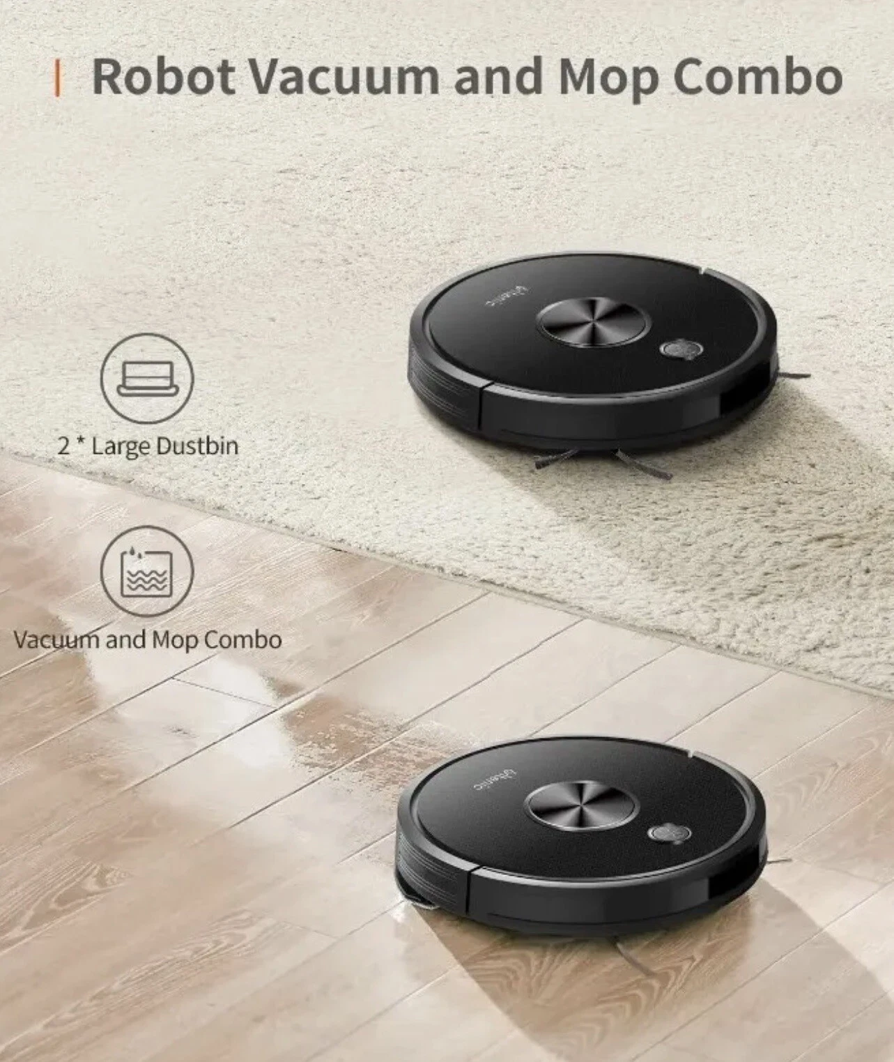 Ultenic D5 Pro Robot Vacuum and Mop Combo