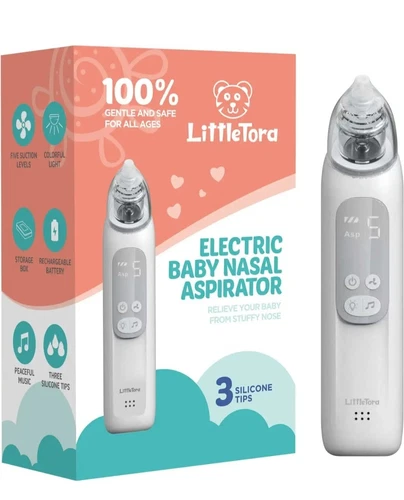 NEW in Box "LITTLE TORA" Electric Baby Nasal Aspirator with Music - Rechargeable - Picture 1 of 7