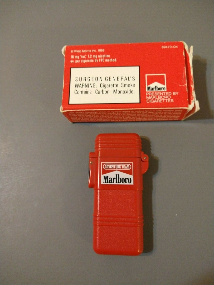 80's 90's Marlboro キーホルダー　Adventure Team VINTAGE MARLBORO ADVENTURE TEAM REFILLABLE BUTANE RED TORCH