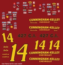 14 Coo Coo Marlin Cunningham-Kelley 1972 1/43rd Scale Slot Car Decals