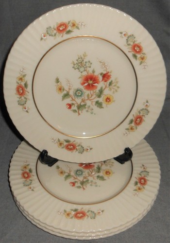 Set (4) Lenox TEMPLE BLOSSOM PATTERN Salad Plates MADE IN USA - Picture 10 of 12