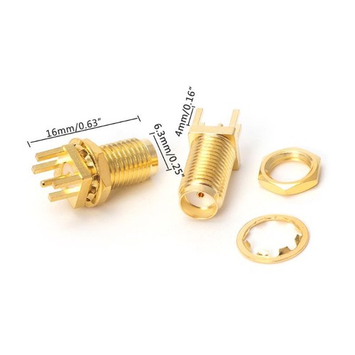 10pcs End for Launch PCB Mount Mount SMA Female Jack Straight RF Connector Adapt - Zdjęcie 3 z 8