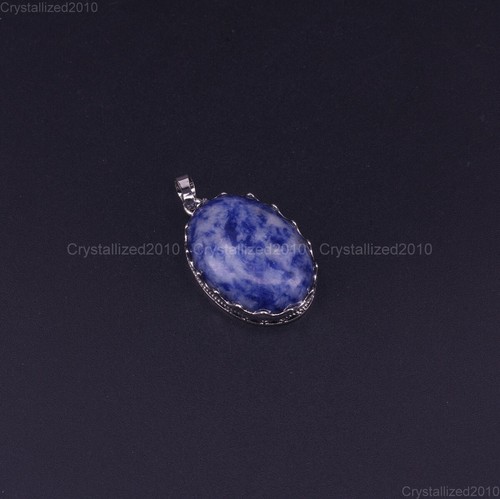 Natural Gemstones Oval Shape Reiki Chakra Healing Pendant Necklaces Beads Pick - Picture 24 of 34