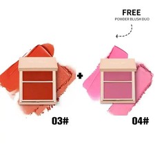 PHOFAY Cream and Powder Blush   Buildable Blush Duo for Radiant Glow