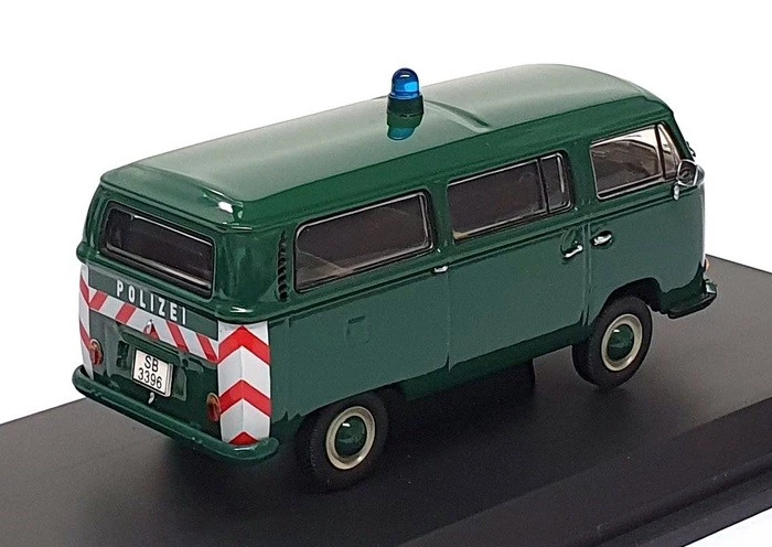 Schuco Escala 1/43 Diecast 03222 - VW Volkswagen Bus T2a Policía - Verde Foto 2 de 4