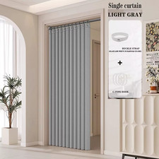 PVC Folding Door Oak Effect - White Accordion Concertina Sliding Folding Door