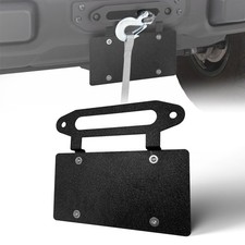 Winch License Plate Bracket Compatible with 10" Hawse Fairlead, Bumper Winch ...