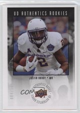 2015 Upper Deck UD Authentics Rookies 4/500 Justin Hardy #UA-14 0ty6