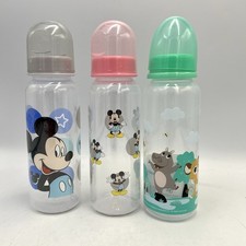 Set Of 3 Disney Mickey Mouse Baby Feeding Bottle BPA Free No Nipples