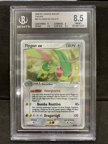 Pokemon BGS 8.5 Flygon Ex #87 Holo EX The Legend of Mew 2006 Italian
