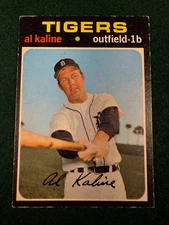 1971 Topps "Mr. Tiger" Al Kaline #180 HOF VG-EX Detroit Tigers. corner/edge wear