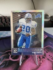 2021 Panini Donruss Optic Retro Series Silver Prizm #RS-BS Barry Sanders Lions