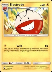 Electrode 31/73 Shining Legends Uncommon Pokemon Card