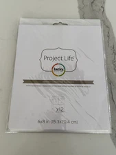 NEW Project Life Photo Pocket Pages 6"X8" 12/Pkg-Design 3 - 9 available