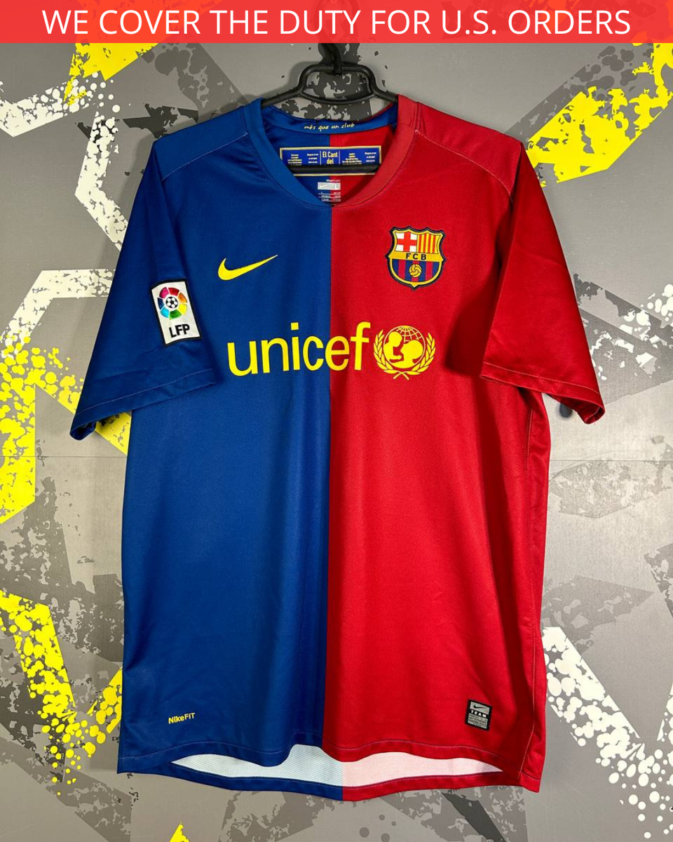 Barcelona Jersey Medium 2008 2009 Home Shirt 286784-655 Soccer
