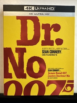 007 Dr. No James Bond - Sean Connery (4K Ultra HD ) Slipcover Rare OOP Sealed