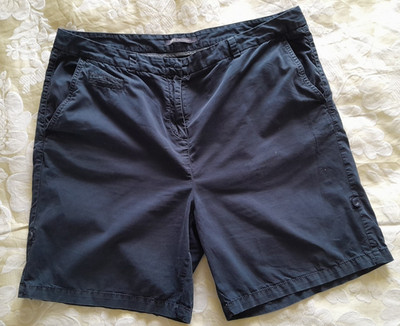 Marks & Spencer, 100% cotton shorts, with stain, navy, size 18