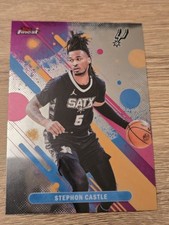 2025-26 Topps Finest Stephon Castle #100 Common San Antonio Spurs