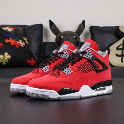 Jorodn 4 Retro ''Toro Bravo'' Men's Mid Top Basketball Shoes