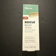 Hero Rescue Balm Color-Correcting Green Cream for Face Redness 15 mL new formula