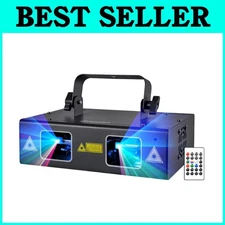 RGB Laser Party Lights with Music Sound Activated