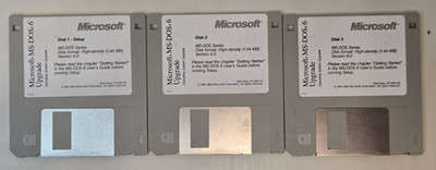 1993 MS-DOS 6 Operating System Upgrade 3.5'' Floppy Disks UNTESTED