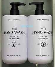 (2-Pk) SHELL & FERN CO. ~ WHITE JASMINE Scented THE HAND WASH 695ml MADE IN USA