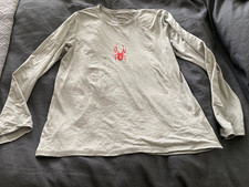 Spyder Boy's Swim Rash Guard Surf Sand Sun Gray Long Sleeve T-Shirt Size L