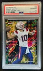 2024 Finest Drake Maye RC Gold Geometric Refractor Common #/50 Patriots PSA 10