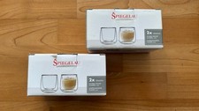 Spiegelau Gläser Cremona 4 Stück  80 ml Doppelwand Glas Espresso Tasse