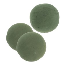 3 Pcs Green Round Flower Mud Foam Blocks for Crafts DIY Florist Balls