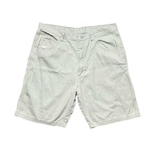 Wrangler Cargo Shorts Mens W38 Grey Regular Fit Cotton Pockets Zip Fly Summer
