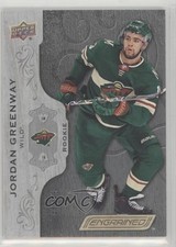 2018-19 Upper Deck Engrained Rookies Black 46/49 Jordan Greenway #76 m7l