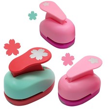 3 Pcs Flower Hole Punch Set 1 5/8 5/16 Inch Scrapbooking Card Making Tool