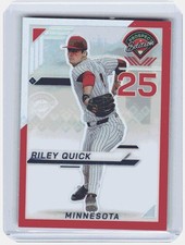 2025 Panini Prospect Edition Riley Quick #38 Holo Ticket Red 2/199 Twins