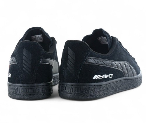 Puma Suede X Mercedes AMG - Uomo Sneakers Motorsport Scarpe Nere 307920-02 - Foto 3 di 6