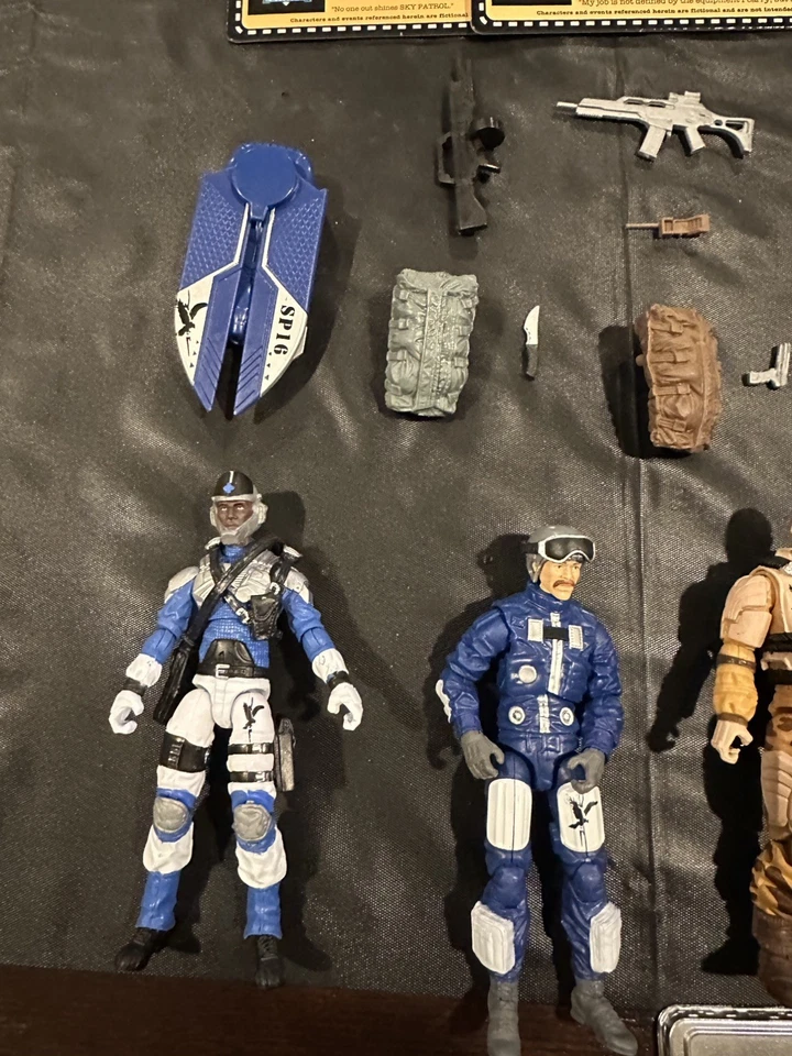 2016 G.I.JOE Convención Exclusiva Sky Patrol Lote de 6 Línea Estática Suelta Paracaidismo Foto 3 de 4