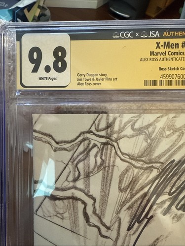 X-MEN 26 ALEX ROSS 1:100 CGC SS 9.8 Virgin Sketch Variant MAGNETO Alex Ross Auto - Picture 2 of 10