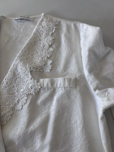 Top pigiama Queen Anne’s Lace di Eileen West VINTAGE raro da trovare taglia L. �� - Foto 12 di 12