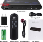 8K HDMI Switch 5 in 1 Out, HDMI Hub 8K@60Hz 4K@120Hz, HDMI 2.1 Selector Compatib