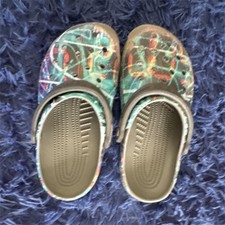 Crocs Classic Clog Unisex Kids US 4 Slip-On Abstract Multicolor Lightweight