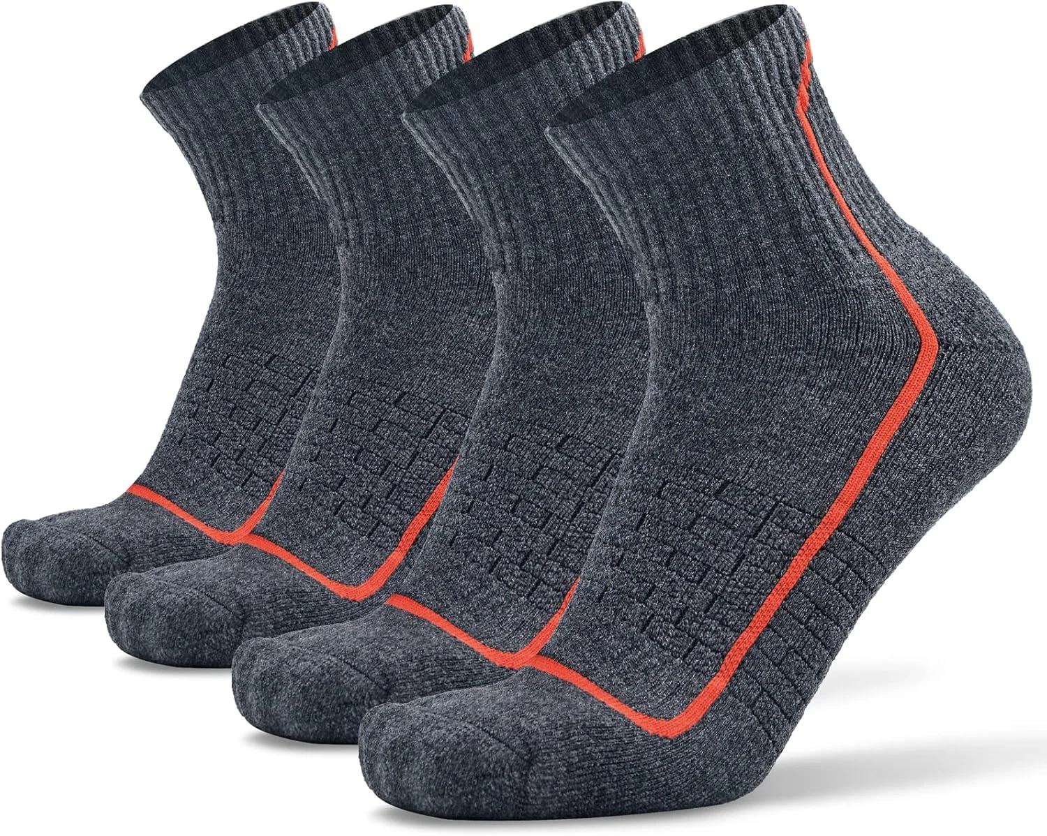 Merino Wool Blend Ankle Socks for Men & Women Cushioned Running Hiking