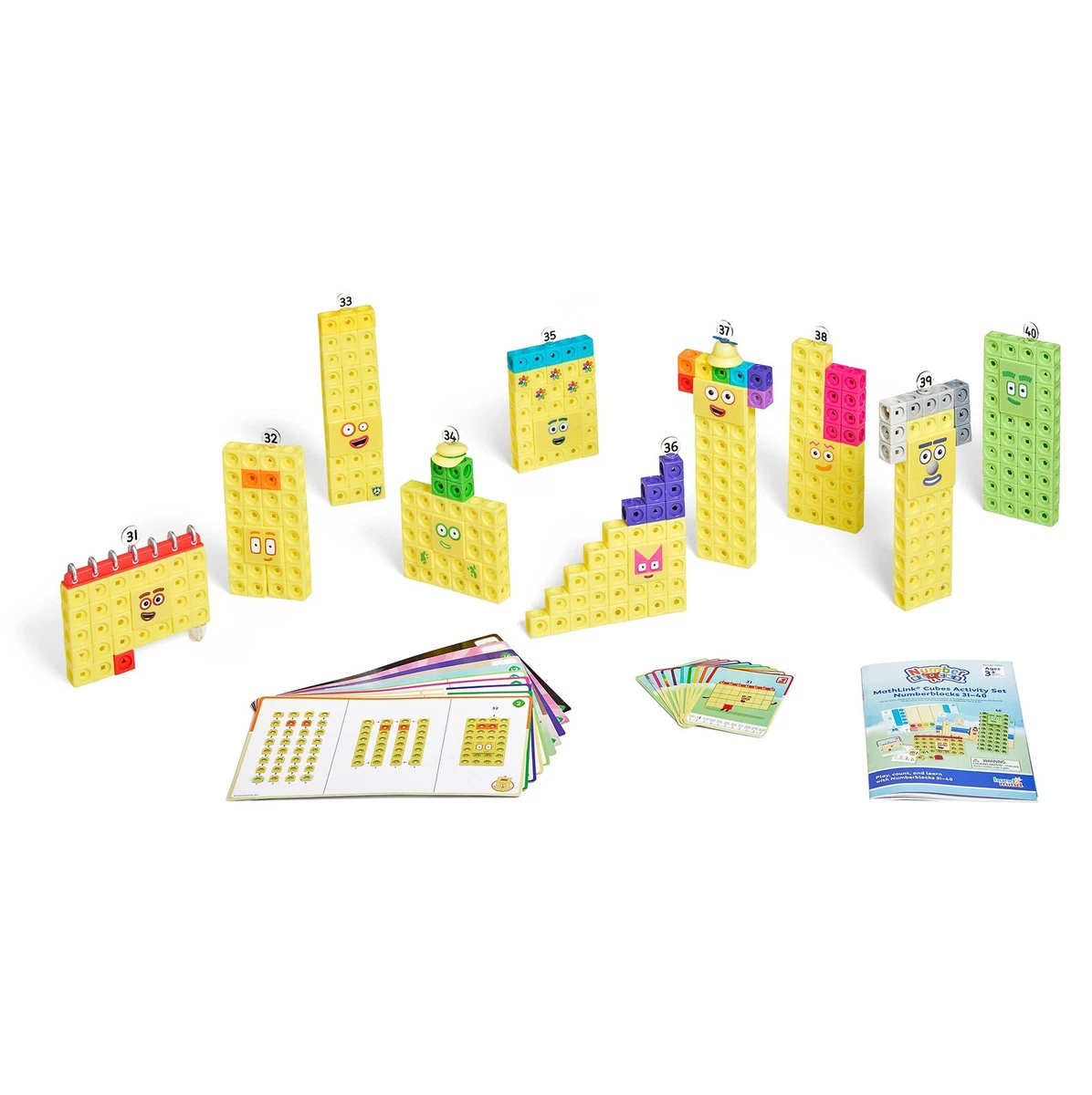 Hand2Mind Numberblocks Mathlink Cubes 31 to 40 Activity Set NEW