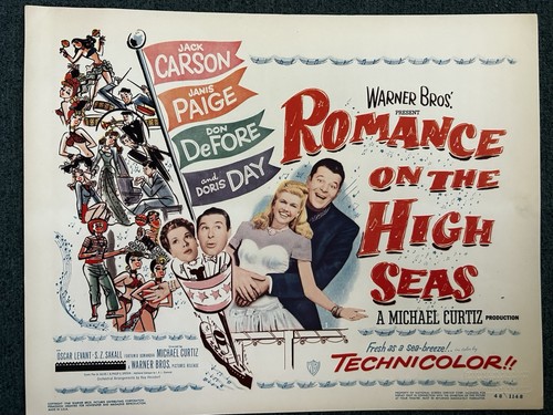 Doris Day, Jack Carson ROMANCE ON THE HIGH SEAS 1948 Set Of Original Lobby Cards
