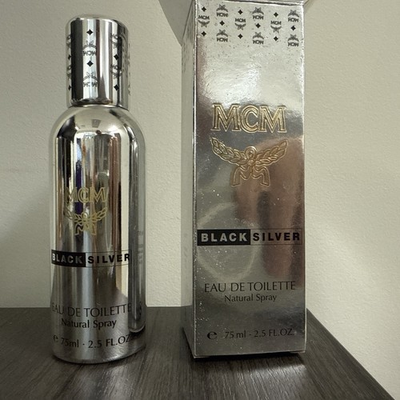#ad Black Silver by MCM Men Eau de Toilette 2.5 oz 75 ml Spray Open Box $13.17